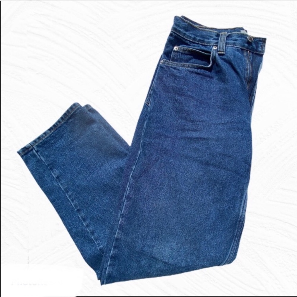 WindRiver Mens 32x32 Straight Leg Dark Wash Blue Jeans